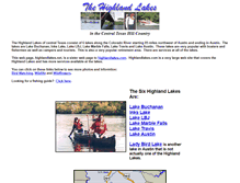 Tablet Screenshot of highlandlakes.net